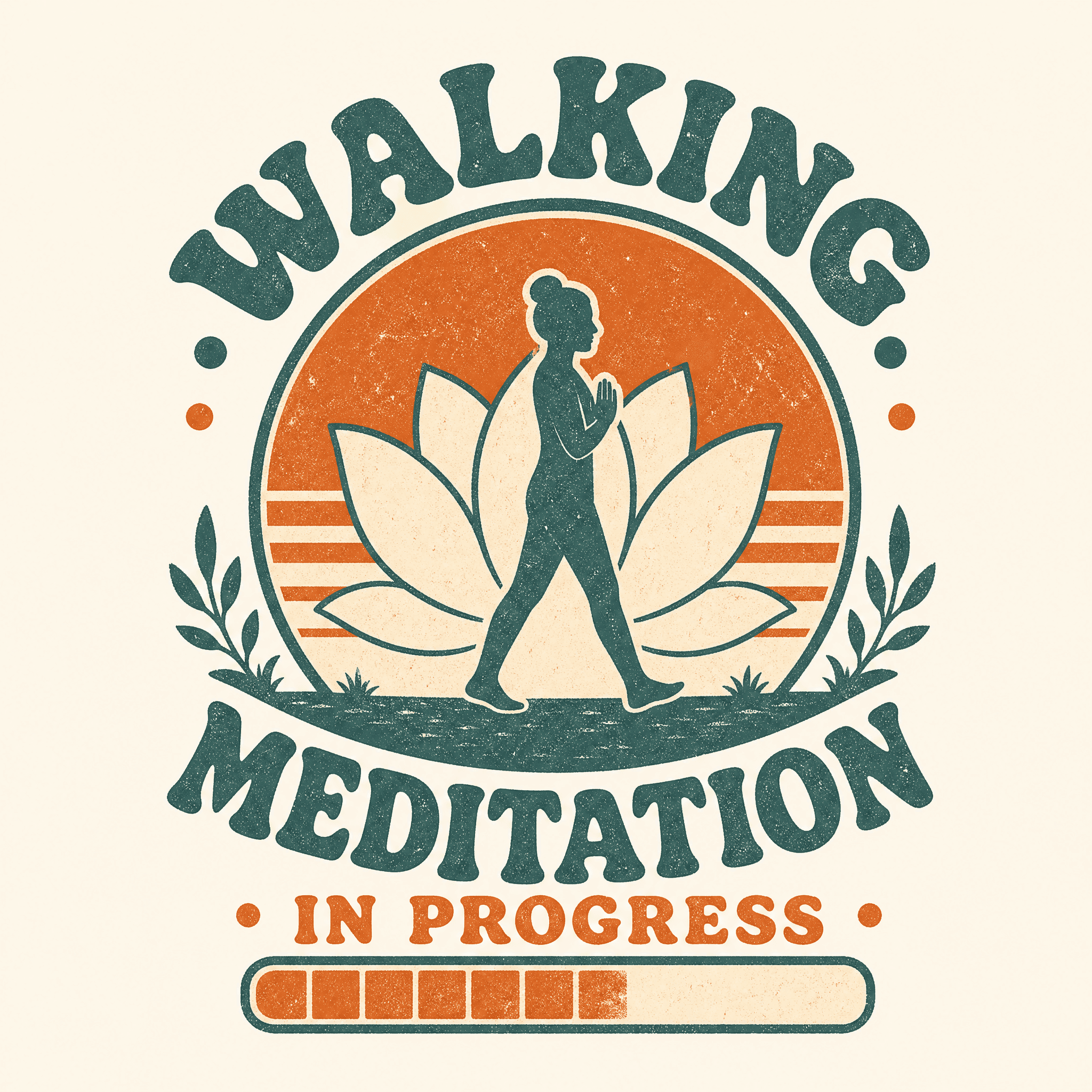 Walking Meditation T-shirt artwork